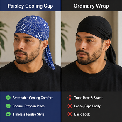 🔥Last Day Buy 1 Get 1 Free $9.99 Each🔥Paisley Cooling Headscarf Cap