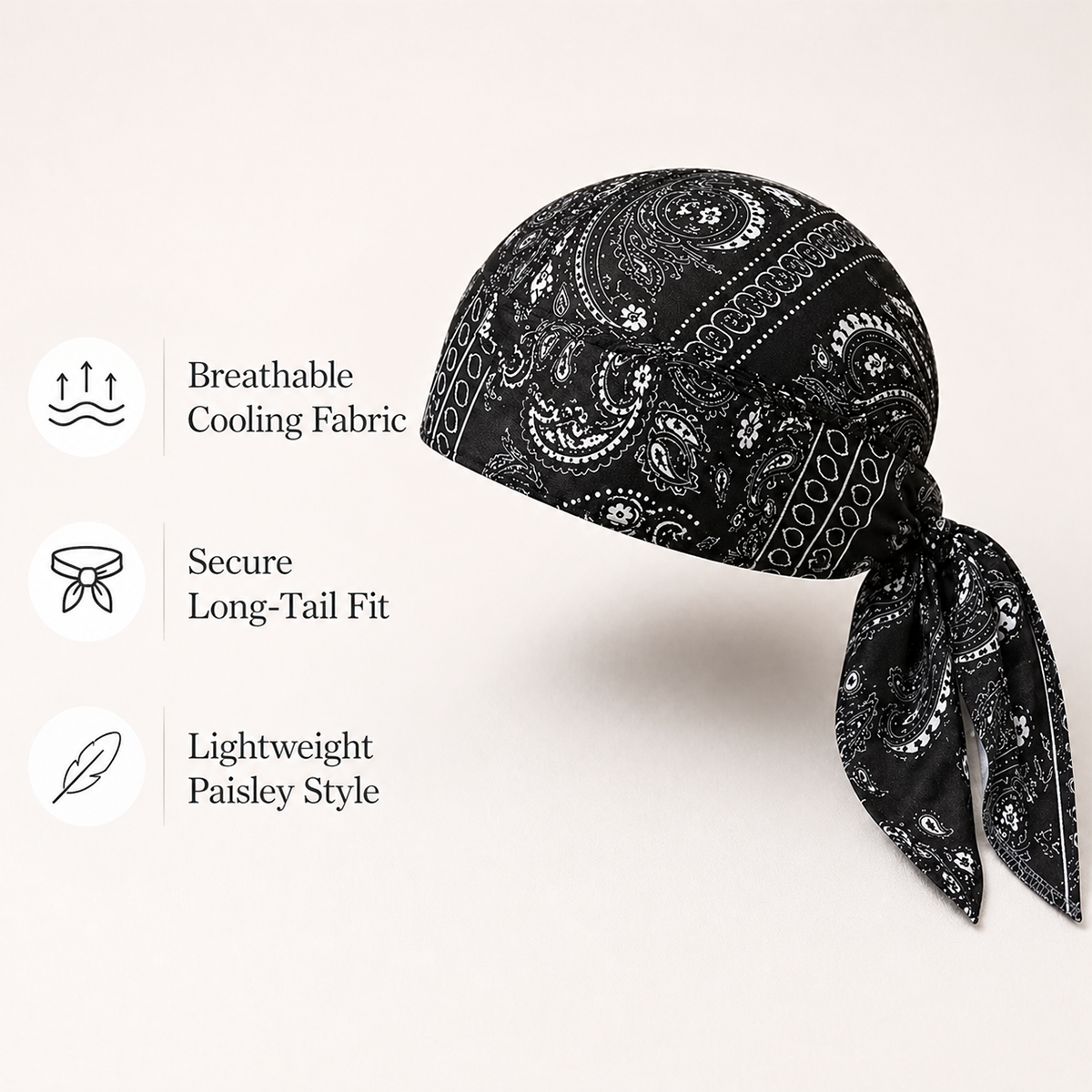 🔥Last Day Buy 1 Get 1 Free $9.99 Each🔥Paisley Cooling Headscarf Cap
