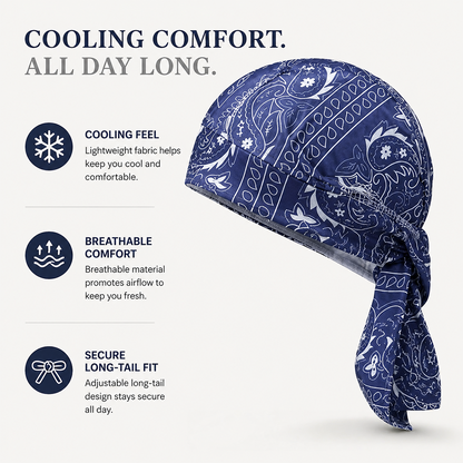 🔥Last Day Buy 1 Get 1 Free $9.99 Each🔥Paisley Cooling Headscarf Cap