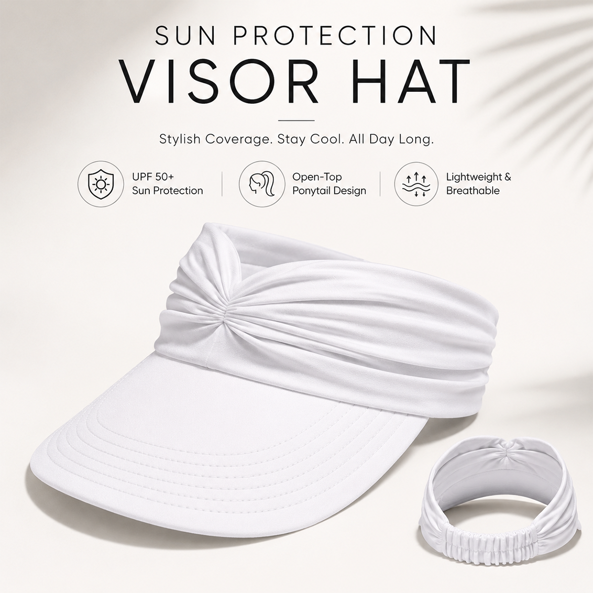 🔥Last Day Buy 1 Get 1 Free $9.99 Each🔥Women's UPF 50+ UV Protection Sun Visor Hat